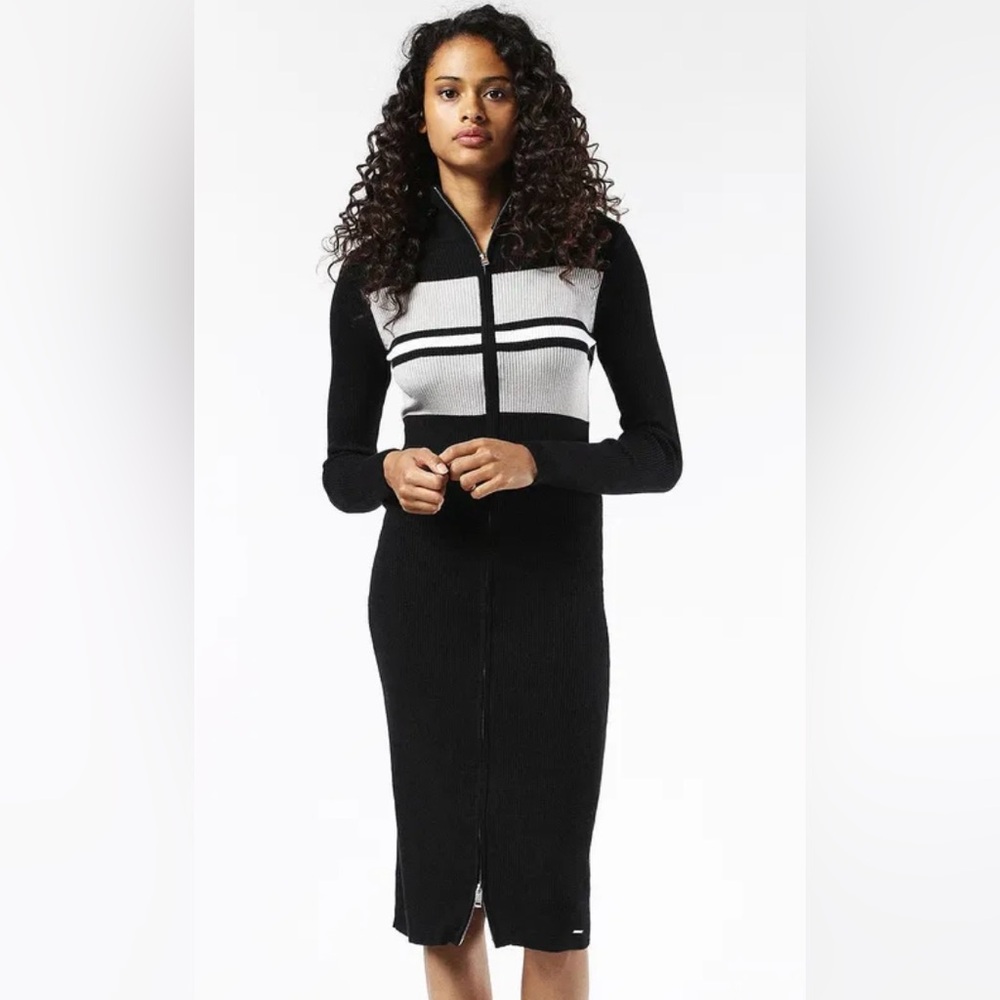 Diesel Black and Gray Pencil Skirt